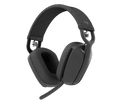 Logitech Zone Vibe W/Less UC Stereo Headset, Adv Noise Cancel, USB-C W/ USB-A Adptr, 2Y Wt